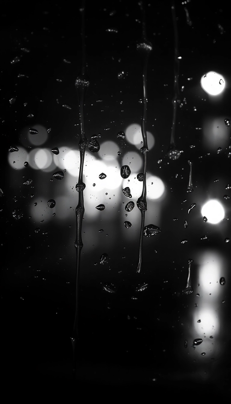 HD iPhone Night Car Rain Elegant Background